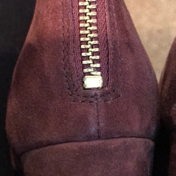 Boden burgundy suede booties size 41 EU / 9 US - Picture 8 of 9